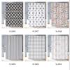 XUEDNGM Mold-Resistant Fabric Shower Curtain 130 x 170 cm, Multicolor Grid view 4