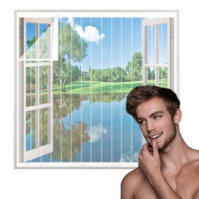TYHJSH Transparent Window Screen, No Drilling or Screws