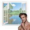TYHJSH Transparent Window Screen, No Drilling or Screws view 1