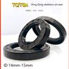 10 Pieces ID 14–15 mm NBR Nitrile Rubber Shaft Seal TC-15 TC 14 Nitrile Seal, TC/TG/FB Skeleton Seal (15 × 24 × 6 mm) view 4