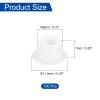 QUARKZMAN 150-Pack 8mm Screw Hole Covers, White Plastic Snap-In Caps for Furniture and Cabinets view 2
