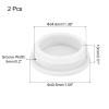 QUARKZMAN 2-Pack Silicone Hole Plugs, White, 34.6 mm Mounting Hole view 3