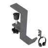 Removable Aluminum Desk Headphone Hook view 1