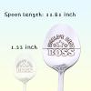 Engraved Best Boss Spoon Gift for Men and Women view 3