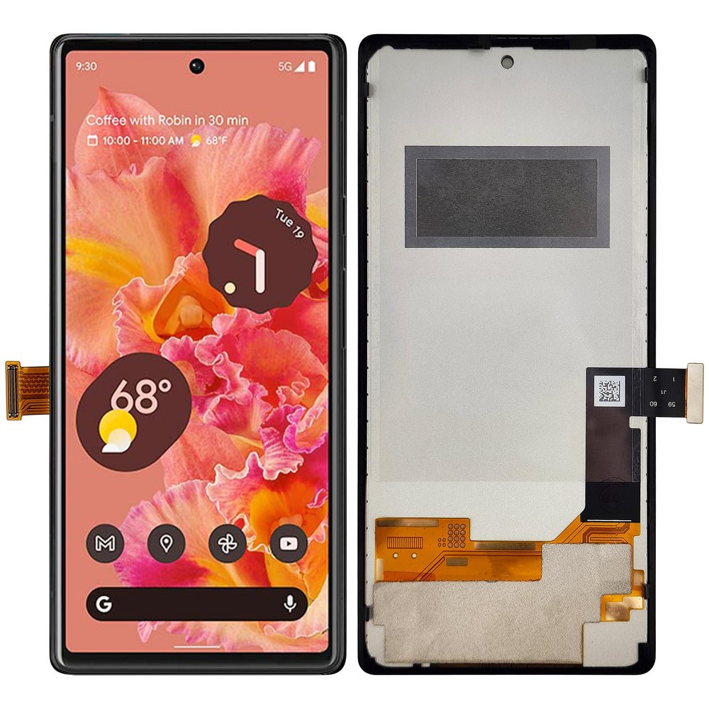 SwarKing No-Fingerprint TFT Compatible with Google Pixel 6 LCD Display and Touchscreen Digitizer, with Frame