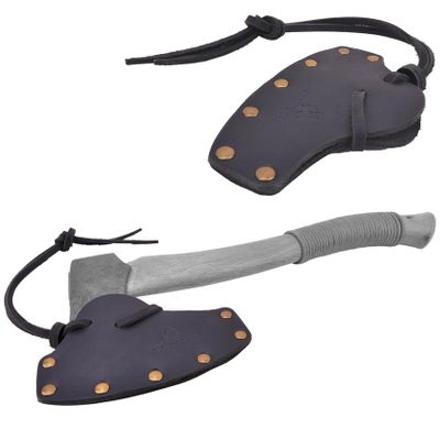 Leather Hatchet Sheath, Black, XL