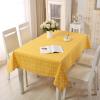 Homxi Yellow Geometric Cotton Tablecloth, 140 W x 250 L cm view 2