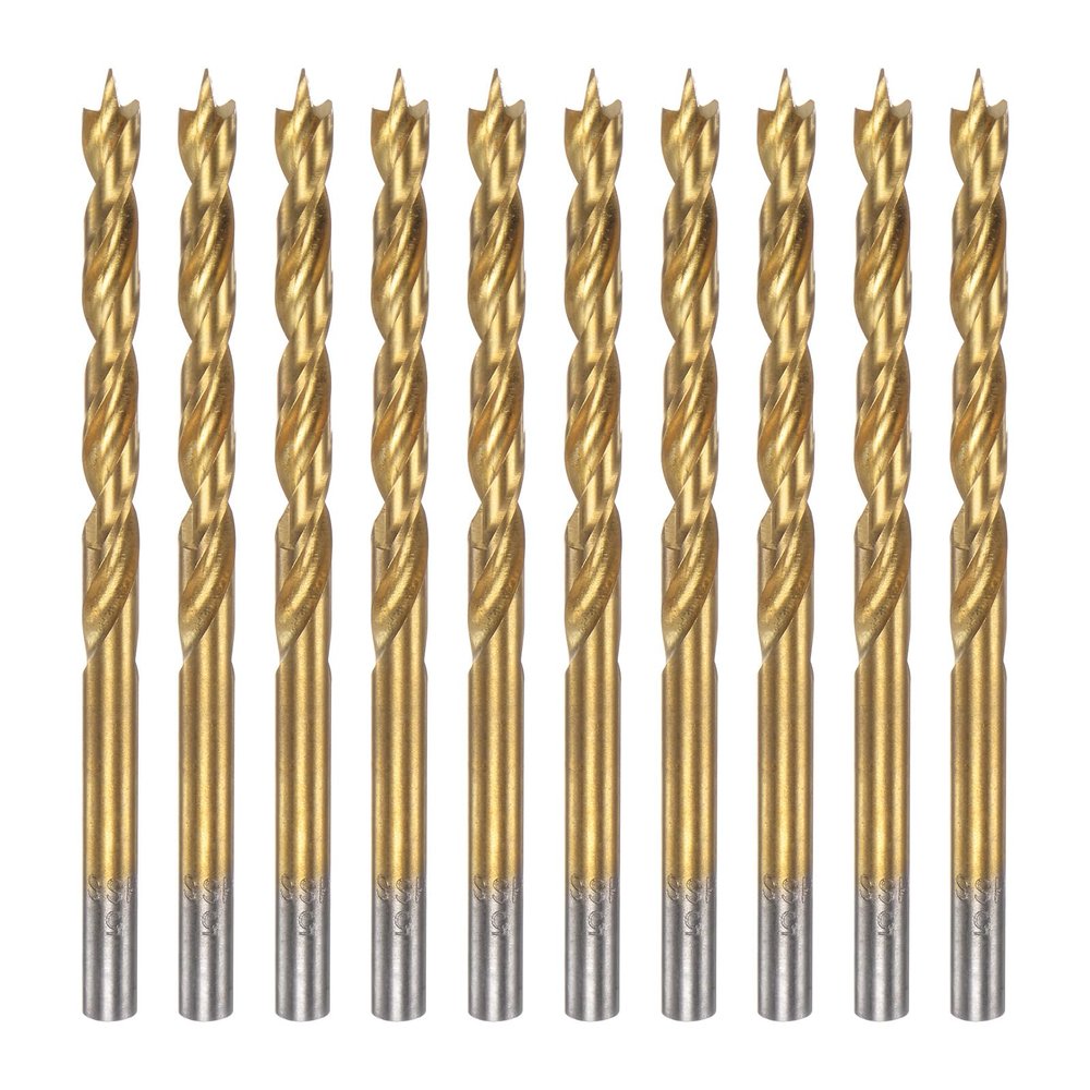 QUARKZMAN 10-Piece 5 mm Brad Point Drill Bit Set