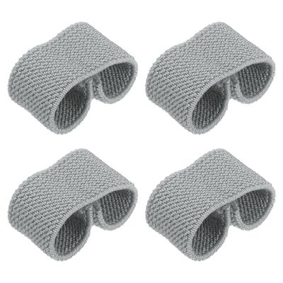 PATIKIL Elastic Belt Holders, 4-Pack, Light Gray, for 1.6-Inch-Wide Belts and Straps