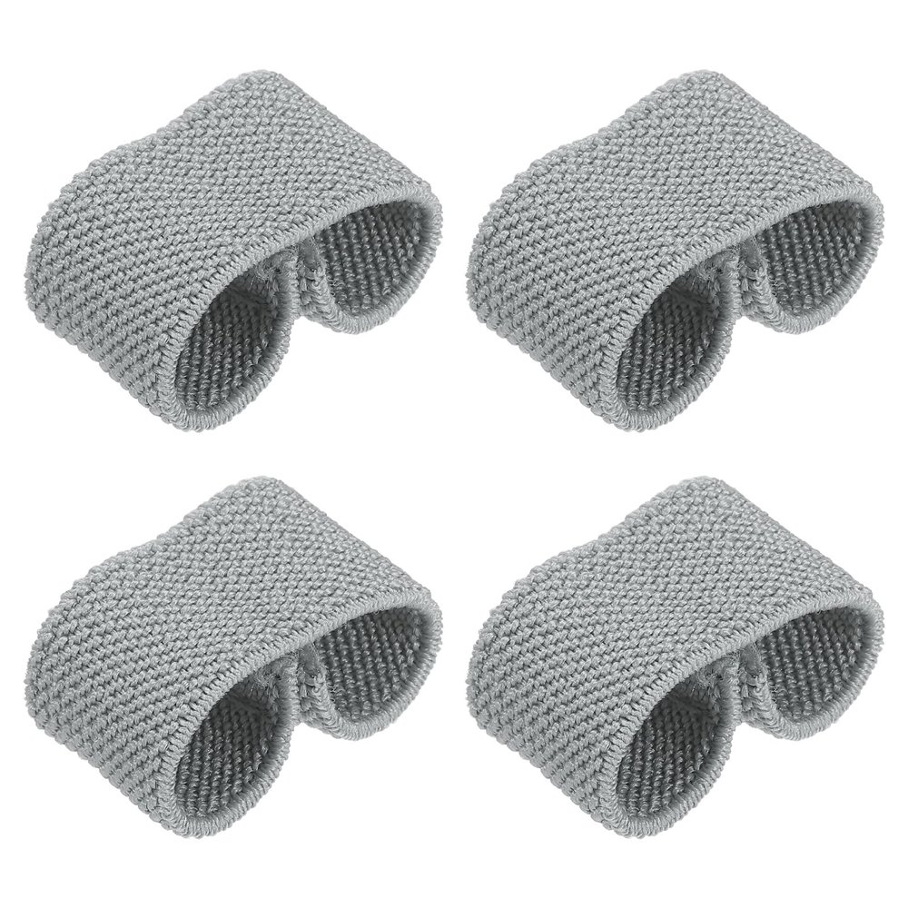 PATIKIL Elastic Belt Holders, 4-Pack, Light Gray, for 1.6-Inch-Wide Belts and Straps