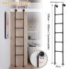 AYVADA Wall-Mounted Attic Ladder for Bunk Beds, 100–150 cm, Black Forged-Iron Metal Ladder view 2