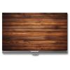 NHYDSPQ Metal Business Card Holder, Brown Wood-Grain Print view 1