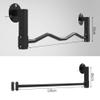 JDSHFEN Wall-Mounted Pull-Up Bar, Height-Adjustable Steel Horizontal Bar, Red, 2 Connecting Bars view 3