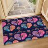 Day of the Dead Skull Rug, 60 x 90 cm, Soft Washable Non-Slip Low-Pile Mat view 4