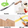 5 m Self-Adhesive U-Shaped TPE Furniture Edge Banding, Coffee Wood Grain, 5 mm view 3