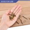 QUARKZMAN 80-Piece Brass Nails, 1.5 x 25 mm, Tiny Nails for Wood DIY and Decorative Boxes, Bronze Tone view 4