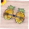 OATIPHO Hawaiian Pineapple Glasses, 5-Pack, Green view 3