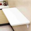 JAVYPPT Wall-Mounted Folding Computer Desk, Heavy-Duty Shelf-Bracket Table, Kitchen Dining Table, White, 50 x 60 cm view 1