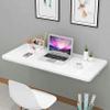JAVYPPT Wall-Mounted Folding Computer Desk, Heavy-Duty Shelf-Bracket Table, Kitchen Dining Table, White, 50 x 60 cm view 4