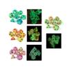 10-Piece Polyhedral Glow-in-the-Dark Dice Set, Colorful Dice (B03) view 3