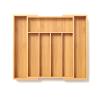 Fibogollo Bamboo Kitchen Drawer Organizer view 1