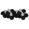 QUARKZMAN 20 Black Fabric-Covered Shank Buttons, 20 mm view 1