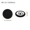 QUARKZMAN 20 Black Fabric-Covered Shank Buttons, 20 mm view 2