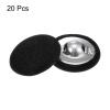 QUARKZMAN 20 Black Fabric-Covered Shank Buttons, 20 mm view 3