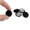 QUARKZMAN 20 Black Fabric-Covered Shank Buttons, 20 mm view 4
