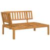 Homgoday 3-Piece Acacia Wood Pallet Sofa Garden Lounge Set view 3