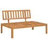 Homgoday 3-Piece Acacia Wood Pallet Sofa Garden Lounge Set view 4
