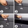 Cotton and Linen Storage Ottoman with Hidden Lock view 3