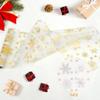 Christmas Table Runner Roll with Gold Snowflake Pattern, 28 x 500 cm view 3