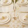 Christmas Table Runner Roll with Gold Snowflake Pattern, 28 x 500 cm view 4