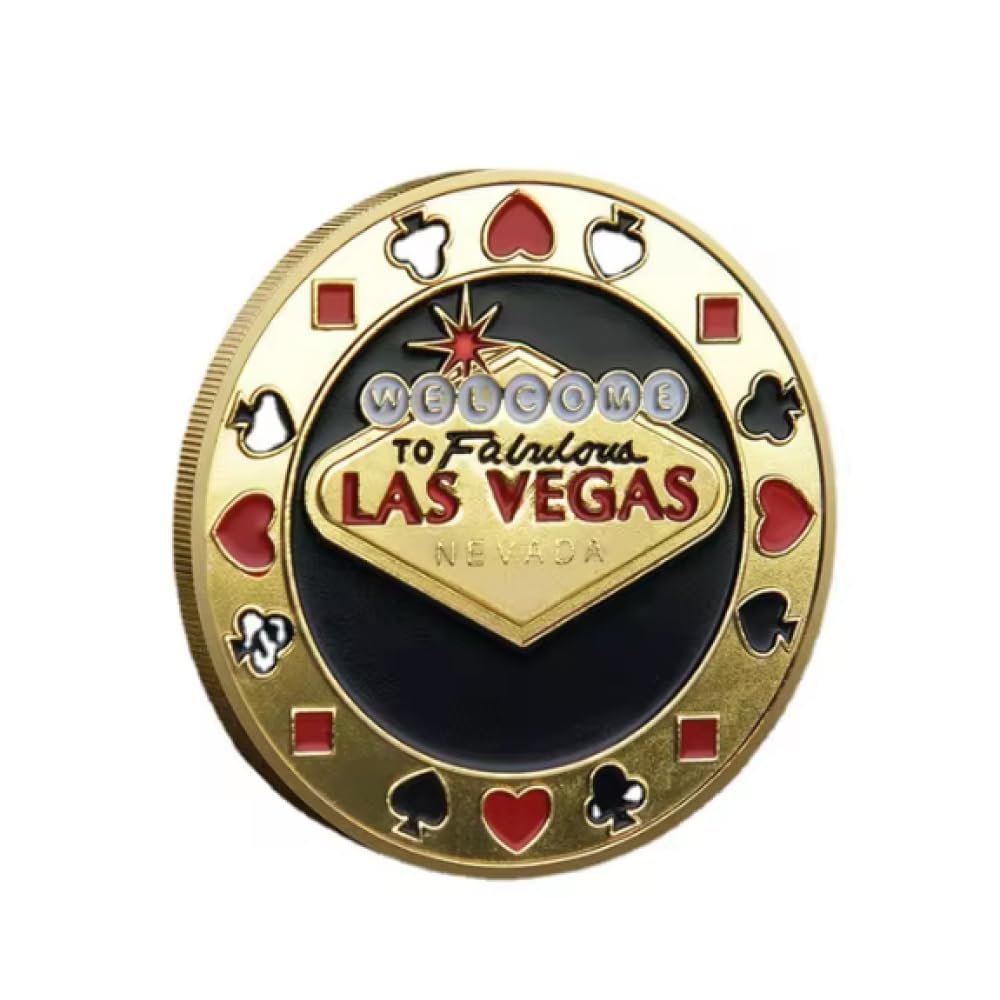REIWAN Gold-Plated Poker Card Guard Commemorative Coin