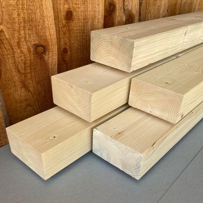 Planed Spruce KVH Nsi Structural Timber, 8 x 14 cm, 50 cm, 5 Pieces