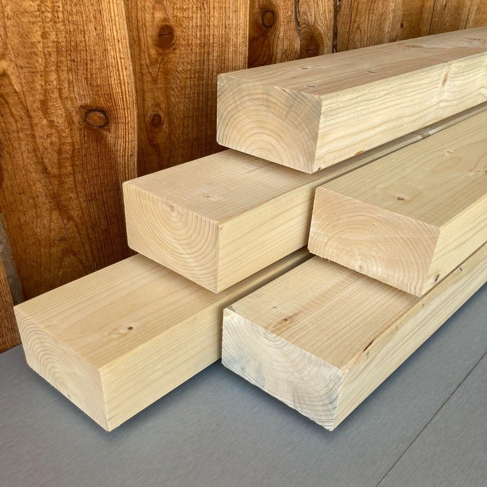 Planed Spruce KVH Nsi Structural Timber, 8 x 14 cm, 50 cm, 5 Pieces