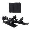 ANKROYU Mini Ski Skates, Adjustable Mini Ski Boots, Lightweight Compact Short Ski Skates for Ice Hockey Skating (Black) view 1