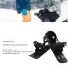 ANKROYU Mini Ski Skates, Adjustable Mini Ski Boots, Lightweight Compact Short Ski Skates for Ice Hockey Skating (Black) view 2