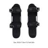 ANKROYU Mini Ski Skates, Adjustable Mini Ski Boots, Lightweight Compact Short Ski Skates for Ice Hockey Skating (Black) view 4