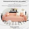 HLTQL Waterproof Faux Leather Sofa Throw for L/U-Shaped Sofas, Non-Slip, XXL, 180 x 380 cm view 2