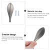 Hoement Leaf-Shaped Zinc Alloy Cabinet Handles, 2-Piece Set view 2