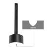 QUARKZMAN 1-Pc. V-Shape Leather Punch, Black, 40 mm view 2