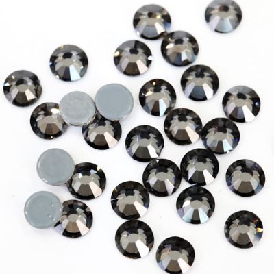 Anevous 1,440-Piece Hotfix Flat-Back Rhinestones, Gray, 3.8–4.0 mm