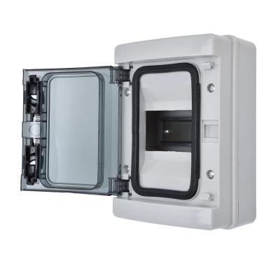 Tyenaza IP65 Waterproof 4-Way DIN Rail Distribution Box with Transparent Cover