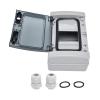 Tyenaza IP65 Waterproof 4-Way DIN Rail Distribution Box with Transparent Cover view 4