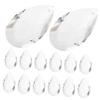 Gogogmee 24-Piece Round White Crystal Balls for Chandeliers and Window Decor view 1