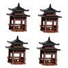 BESPORTBLE 4-Piece Chinese Garden Pavilion Ornaments for Aquariums and Desks view 1