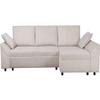 habitat et jardin Vaugirard II Corduroy Corner Sofa – 3-Seater – Beige view 1