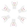 6-Piece White Vinyl Photo Table Decorations view 1
